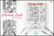 Steam-punk coloring book, an Illustration by ivanushka-art (Thumbnail 1 of 5)