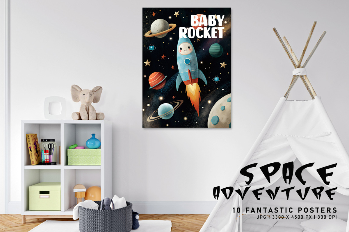 Space Adventure, a Decorative Illustration by Digital Art Creations (Photo 5 of 6)