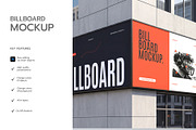 Billboard Mockup on Building Wall, an Advertising Mockup by graphypix (Thumbnail 2 of 4)