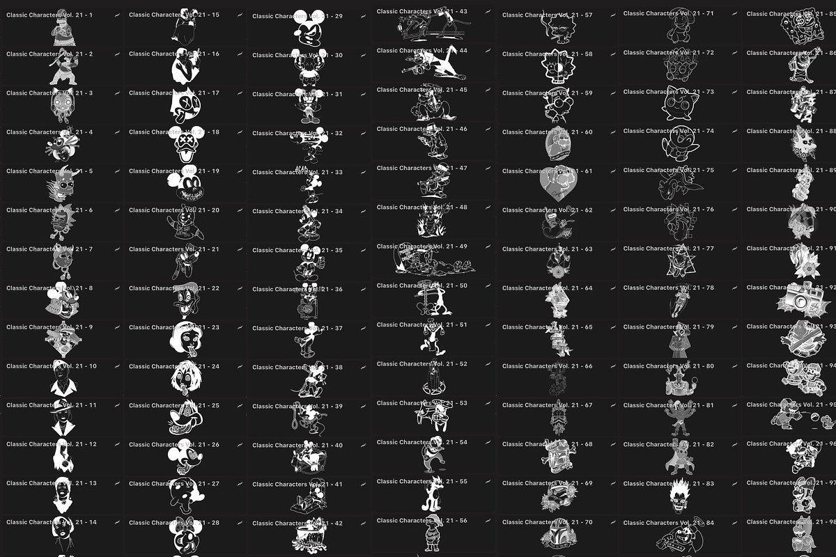 Bundle 3 Classic Character-Stamp Set, a Brush Add-On by LA Studio Sthlm (Photo 14 of 17)
