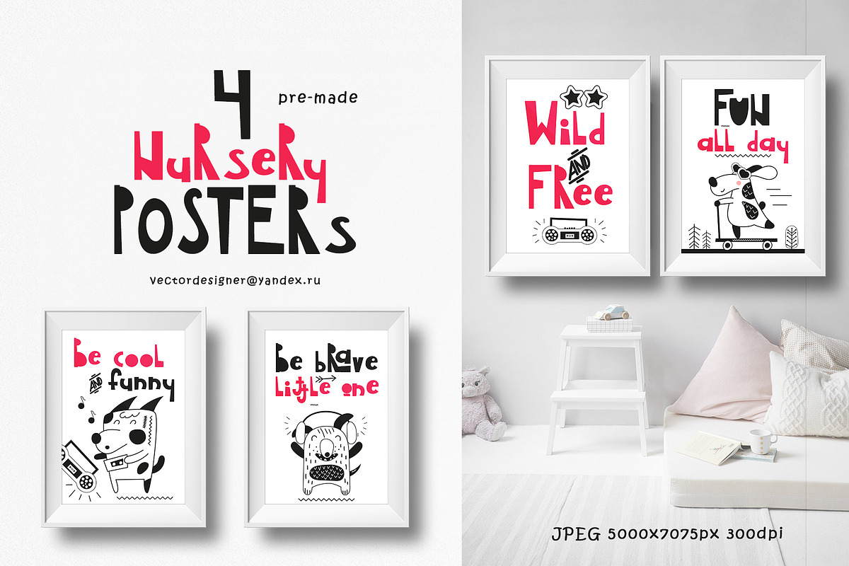 Nursery Art Kids Font "Iulka" preview 3