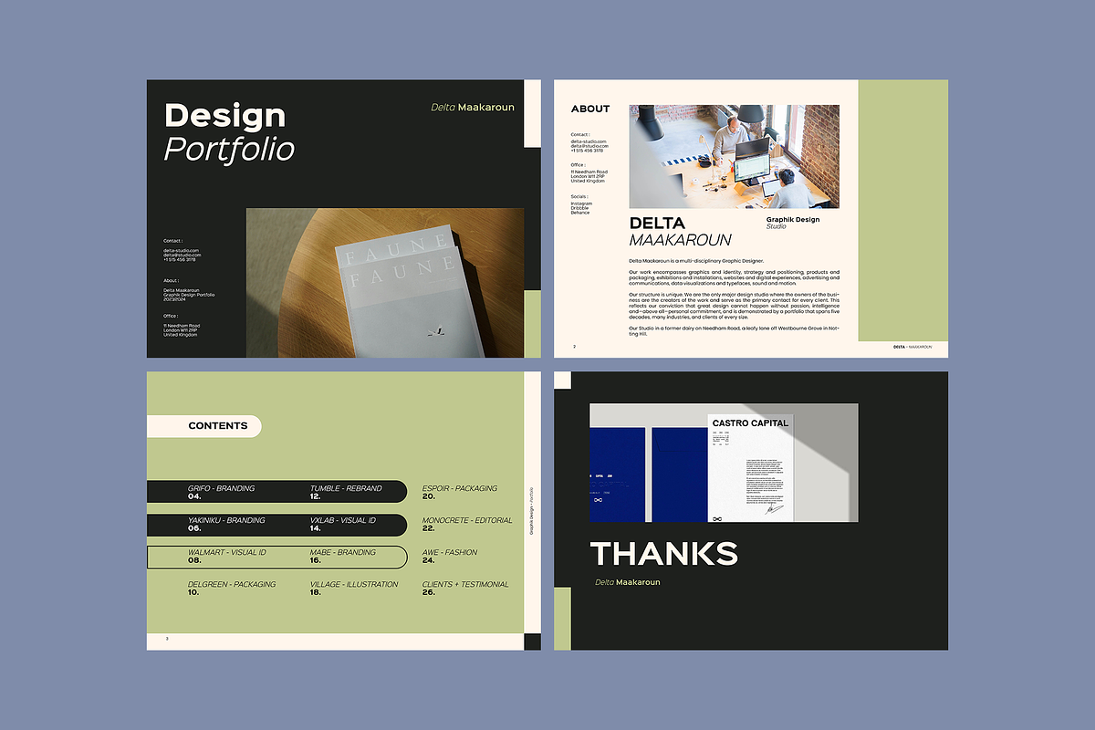 Creative Portfolio Template, a Marketing Template by Bervisual (Photo 2 of 6)
