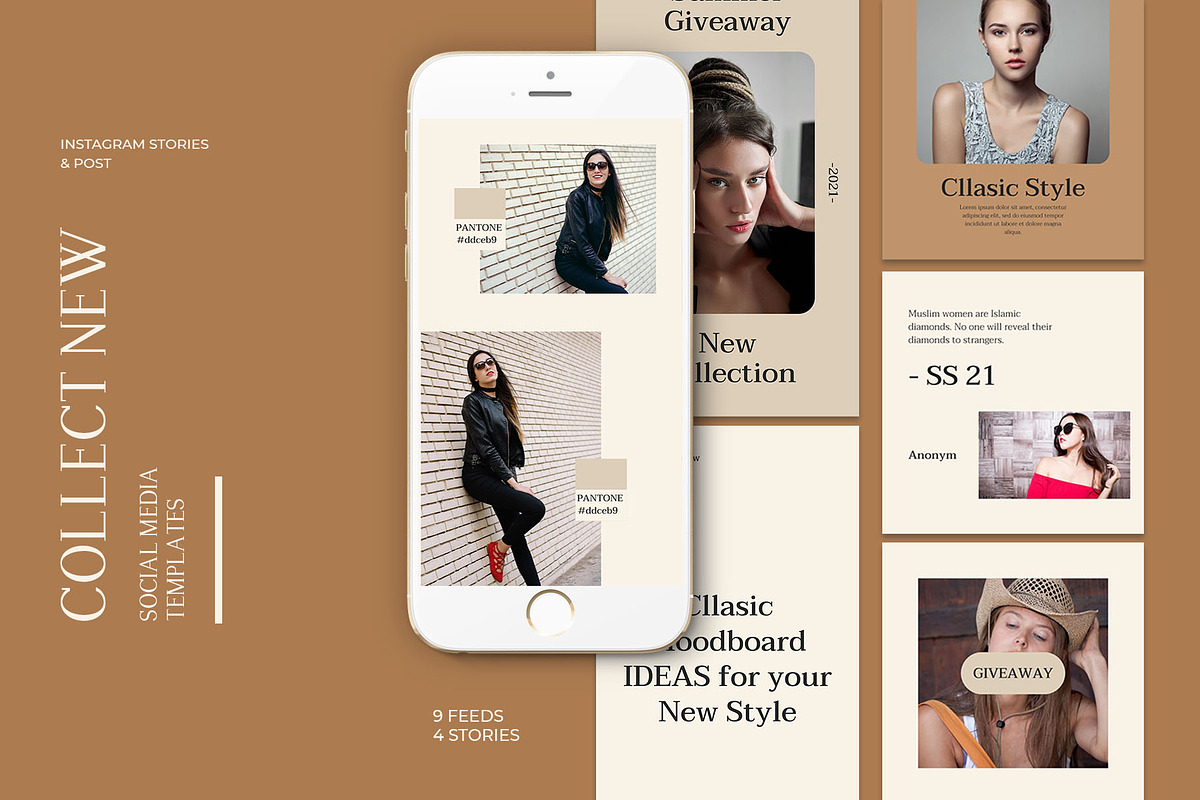 Bundle Minimalist IG | Canva & PSD, a Social Media Template by Azruca