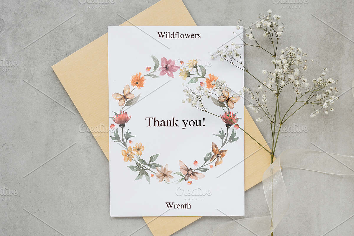 Watercolor Meadow Florals Set, a Decorative Illustration by MayaNavits (Photo 8 of 8)