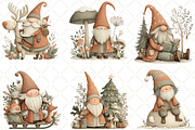 Whimsical Christmas Gnome Clipart, an Illustration by Black Bird Studio (Thumbnail 4 of 6)