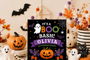 Cute Halloween Birthday Party Invite, an Invitation Template by Arslan (Thumbnail 2 of 5)