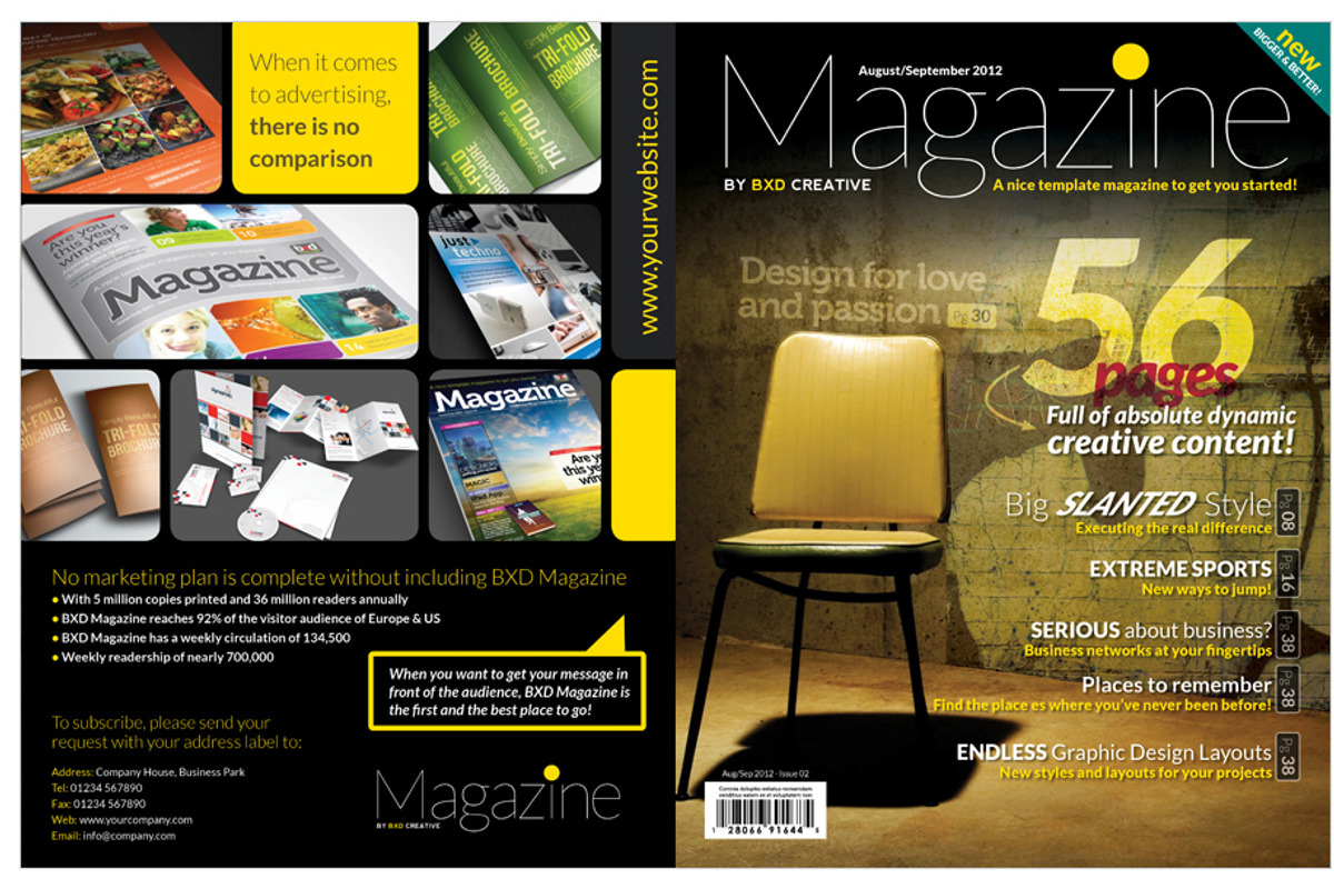 Magazine Template InDesign 02, a Magazine Template by Love Graphic Design (Photo 9 of 36)