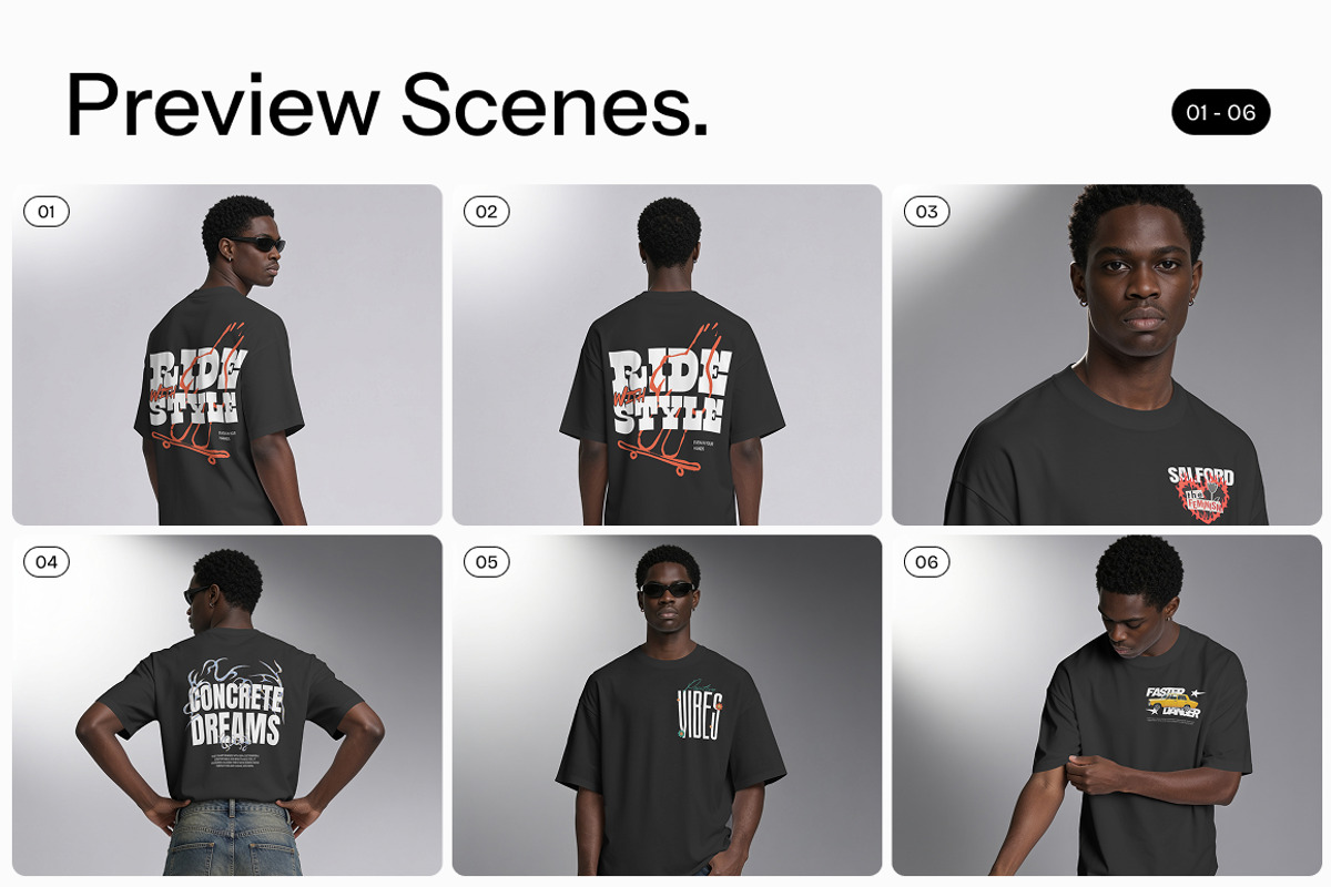 T-Shirt Mockup Bundle, a Shirt Mockup by mockeyai (Photo 2 of 8)