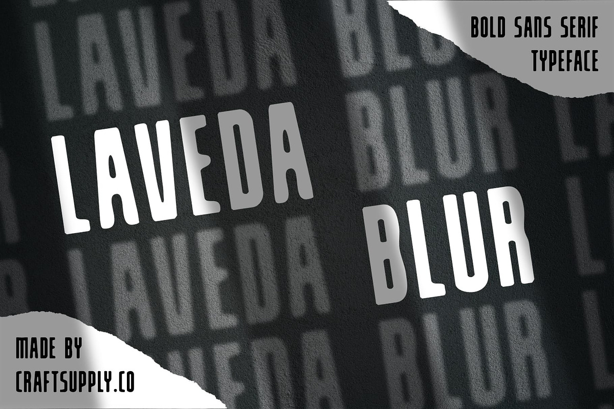 Laveda Blur, a Sans Serif Font by Craft Supply Co. (Photo 1 of 8)