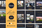 20 Real Estate Posters Templates, a Templates & Theme by TemplateCastleStore (Thumbnail 1 of 15)
