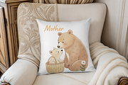 Mama Bear and Baby Clipart, an Illustration by MockupWizard (Thumbnail 5 of 5)
