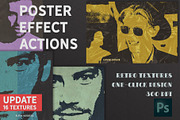 Poster Retro Color Effect Photoshop, an Action Add-On by Alexiva (Thumbnail 1 of 8)