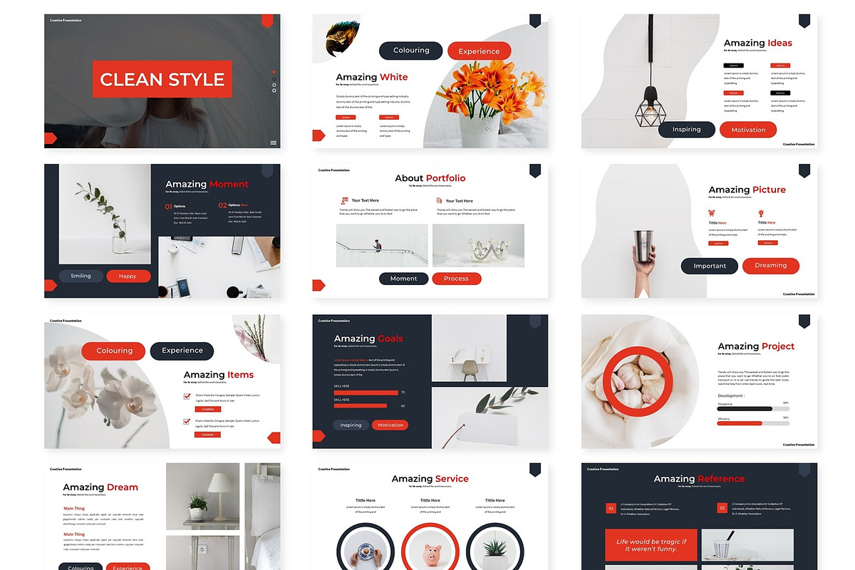 Clean Style - Powerpoint Template, a Presentation Template by AQR Studio