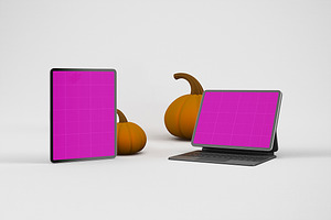 Thanksgiving Responsive Mockup, an iPad Mockup by Qaleb Studio