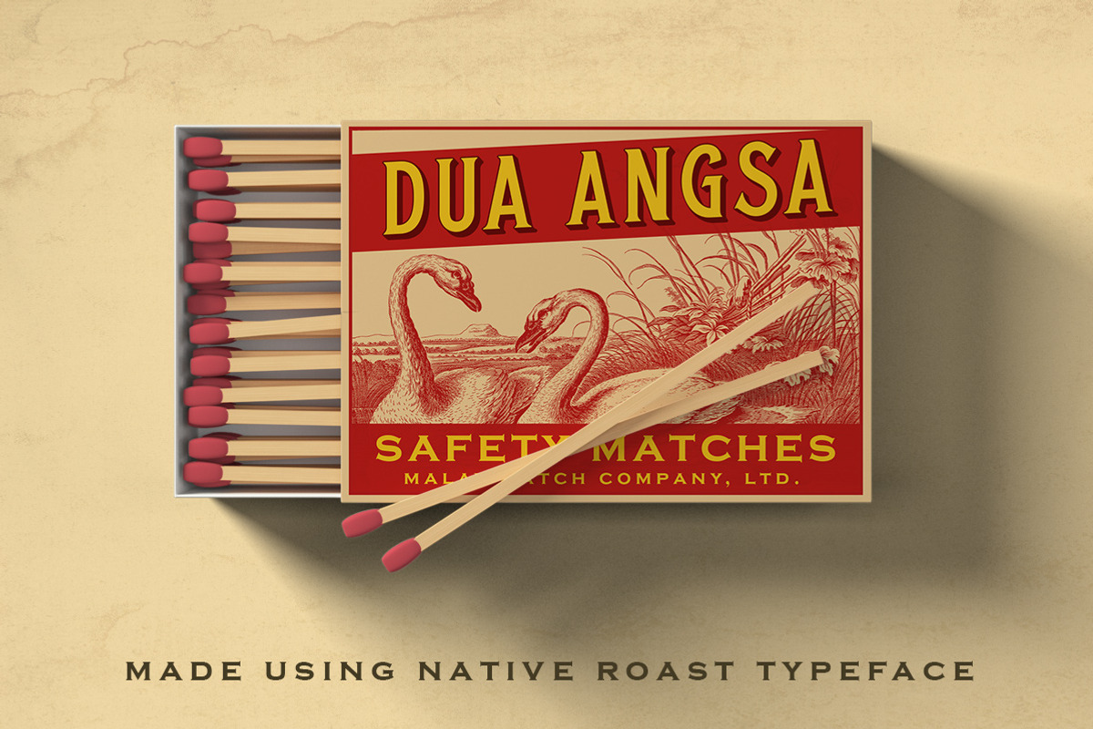 Native Roast - Layered Display Font, a Font by Letterhend Studio (Photo 7 of 9)