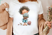 Whimsical Summer Kids Clipart, an Illustration by CreationArt (Thumbnail 2 of 7)