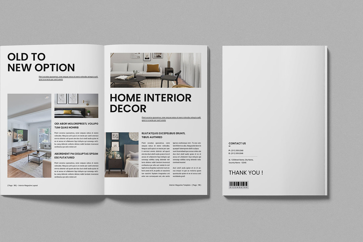 Interior Magazine Layout Template preview 8