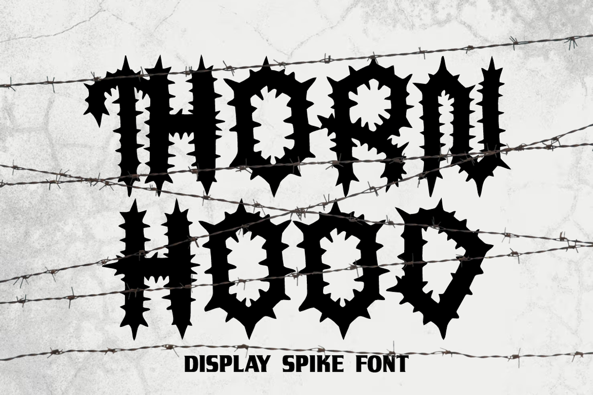 Thornhood Spike Font, a Font by PutraCetol Studio (Photo 1 of 5)