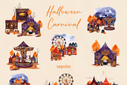 Watercolor Halloween Carnival, an Object Graphic by ma_i_vi (Thumbnail 3 of 10)