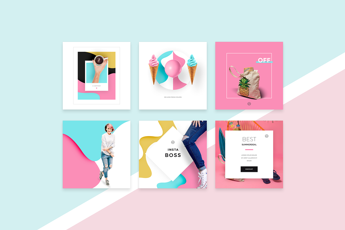 InstaBoss Social Media Pack, a Social Media Template by Skewline (Photo 6 of 11)