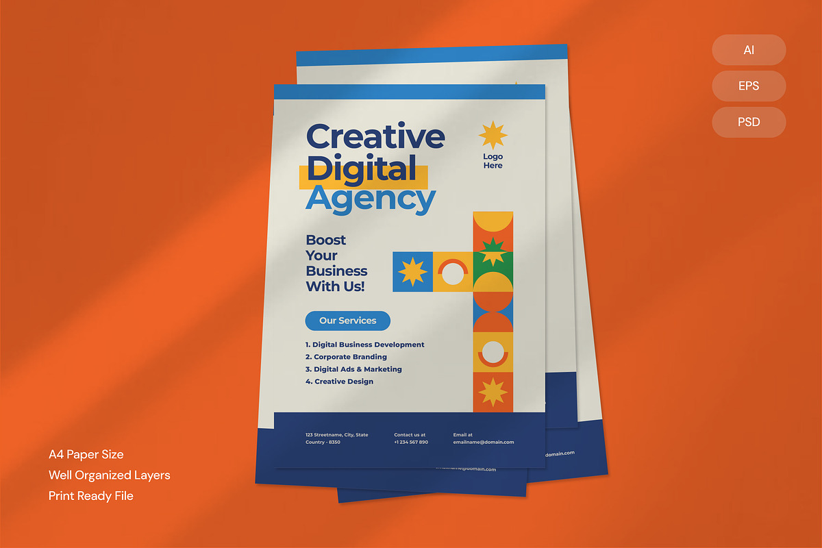 Digital Service - Flyer, a Brochure Template by Izdihaar_Studio (Photo 1 of 3)