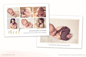 Birth Announcement Template CB094