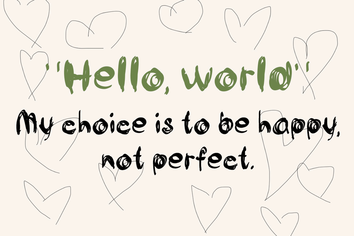 Flawed handwritten font, a Handwritten Font by MixedArt (Photo 4 of 5)