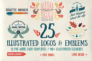 25 Illustrated Logos And Emblems