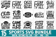Sports SVG Bundle, a Graphic by Buysvgbundles (Thumbnail 1 of 8)