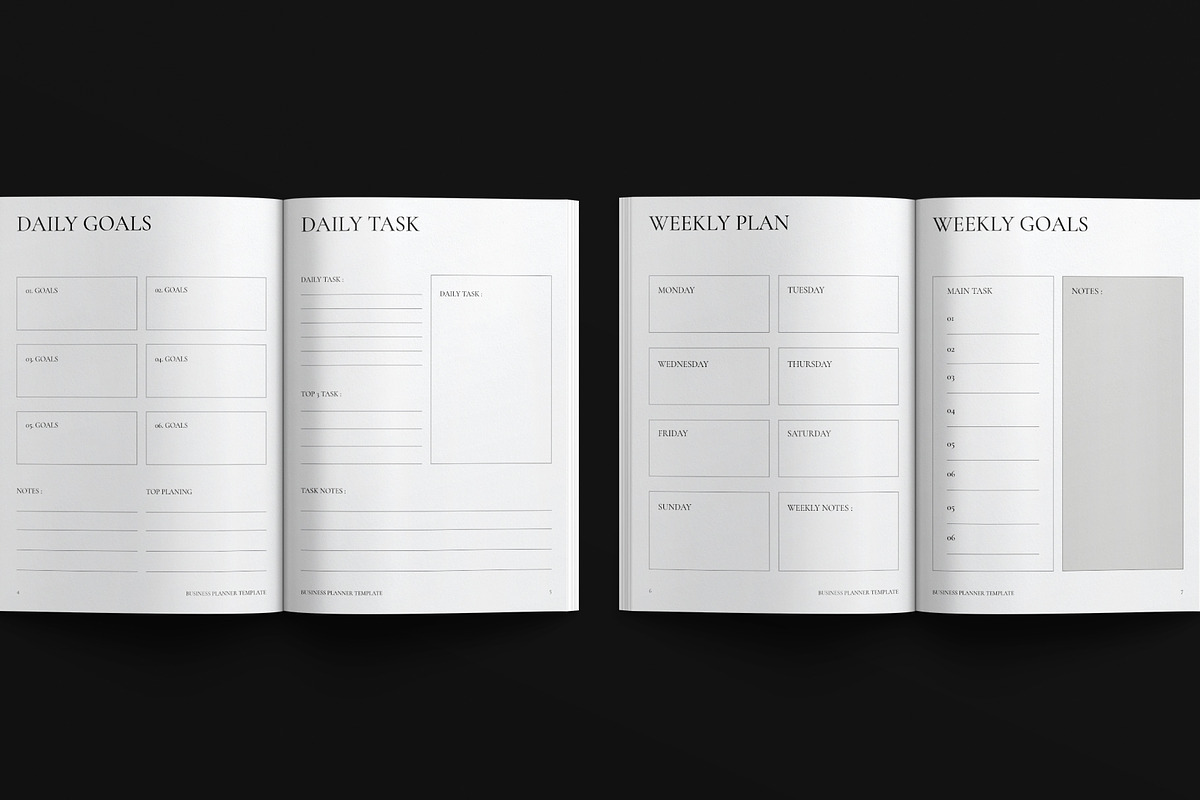 Planner Template, a Brochure Template by E-Type (Photo 3 of 7)