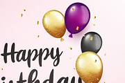 bright happy birthday card, a Decorative Illustration by Black White Mouse Design (Thumbnail 2 of 3)