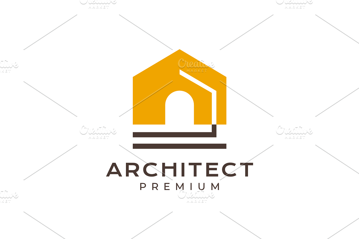 architect house modern logo, a Branding & Logo Template by devastd