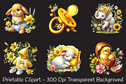 Spring baby clipart, an Illustration by RobertsArt (Thumbnail 6 of 7)