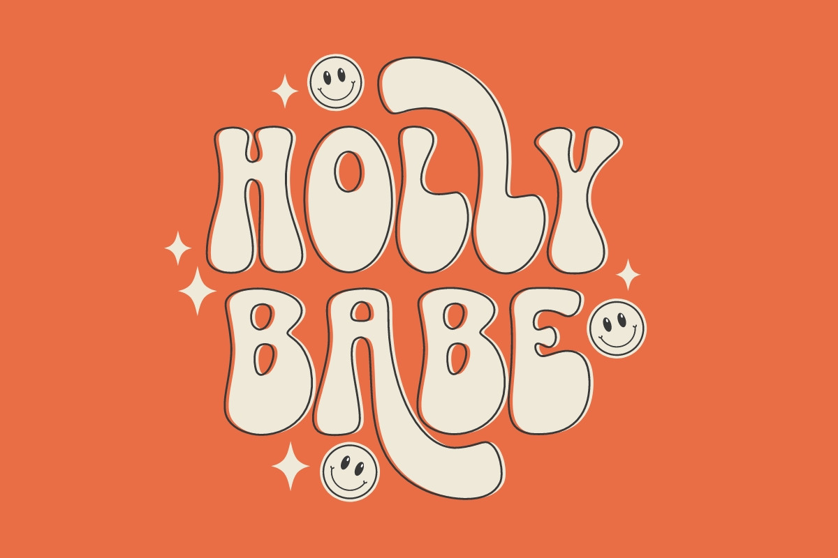 Joyful Groove - Retro Groovy Font, a Handwritten Font by SaktiAvellin (Photo 2 of 7)