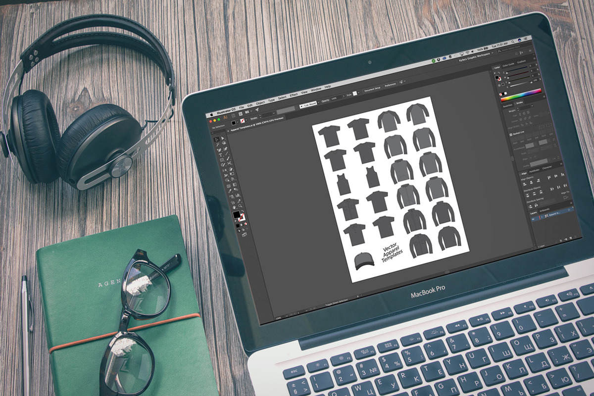 Vector Apparel Templates, a Templates & Theme by SLTFNDRY (Photo 1 of 3)