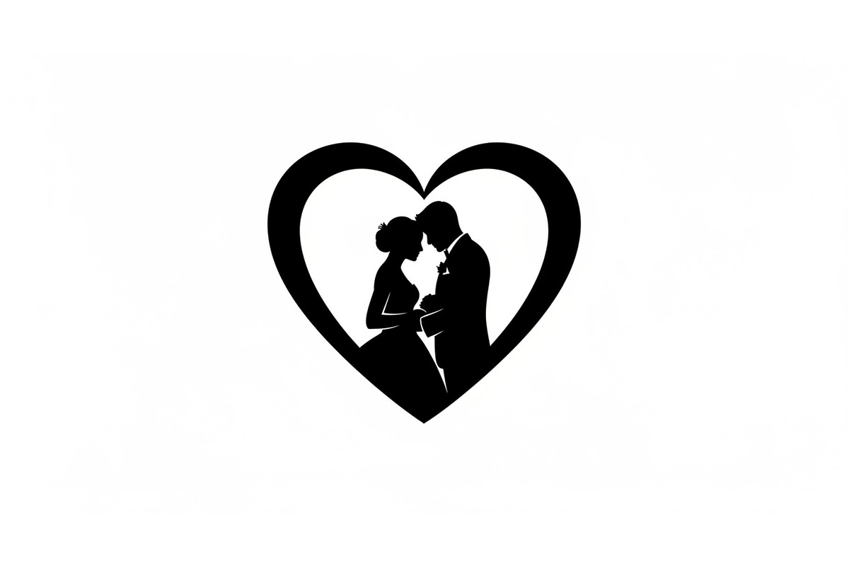 Couple Love Heart Silhouette Bundle, an Illustration by Amazin_art (Photo 41 of 51)