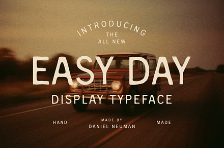 Easy Day | Relaxed Sans Serif, a Sans Serif Font by Daniel Neuman