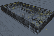Cultural Center Building, an Architecture 3D Model by 3DNUTS (Thumbnail 7 of 19)