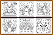Relaxing Christmas Coloring Book, a Seasonal Illustration by protabsorkar11 (Thumbnail 2 of 4)