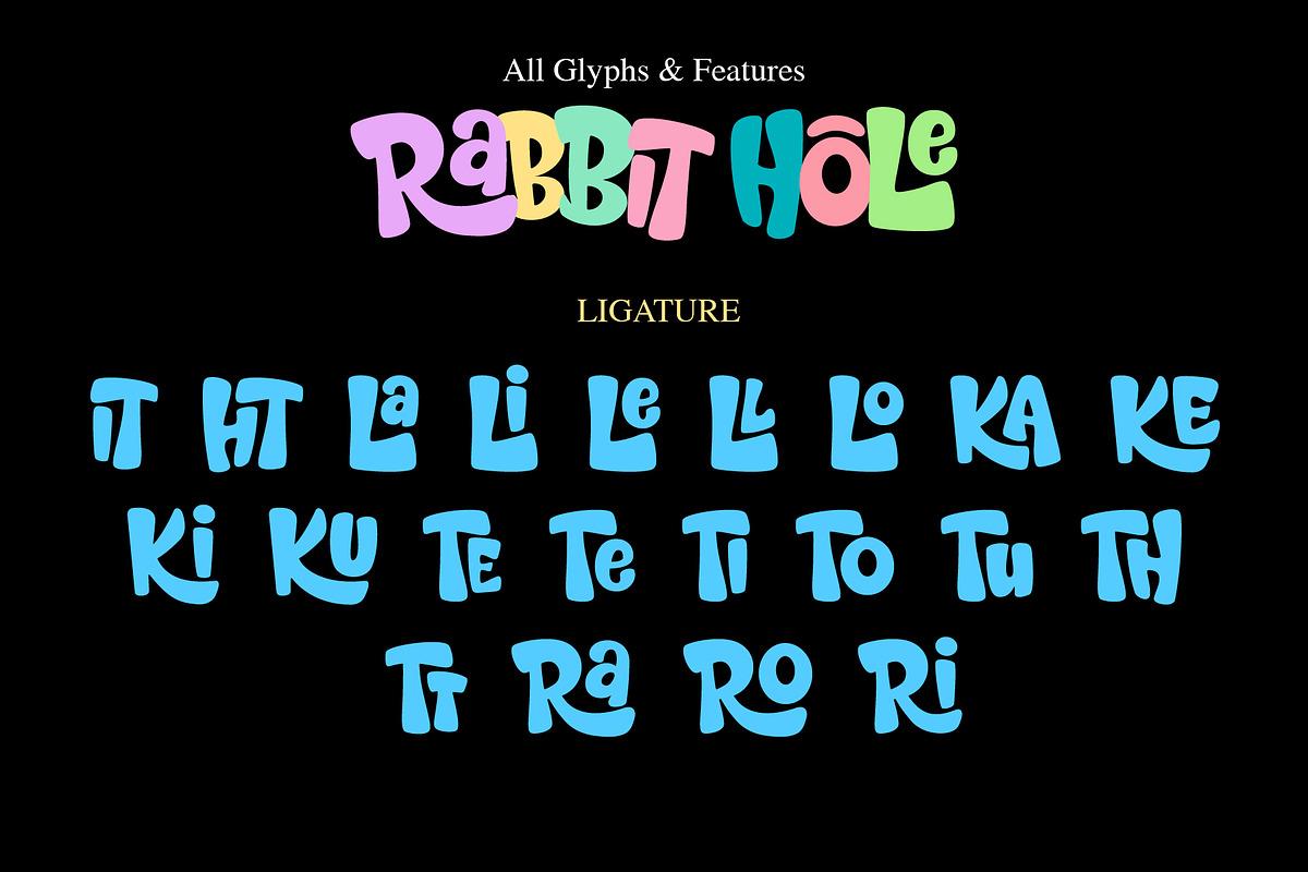 Rabbit Hole, a Sans Serif Font by BBtypeStudios (Photo 16 of 16)