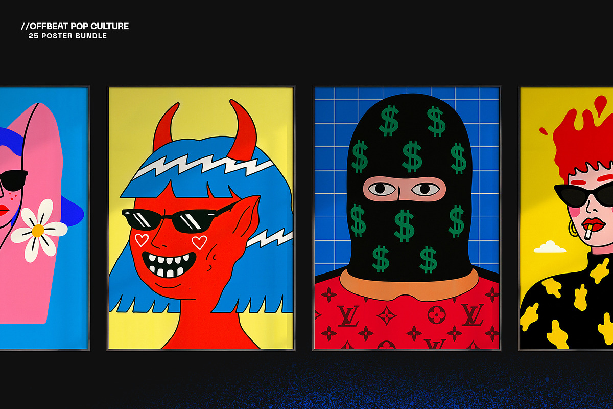 Offbeat - Pop Culture 2, a Graphic by Wall Art Print Studio (Photo 4 of 9)