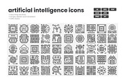 Ai Automation Icon Pack, an Outline Icon by erifqizeicon (Thumbnail 1 of 3)