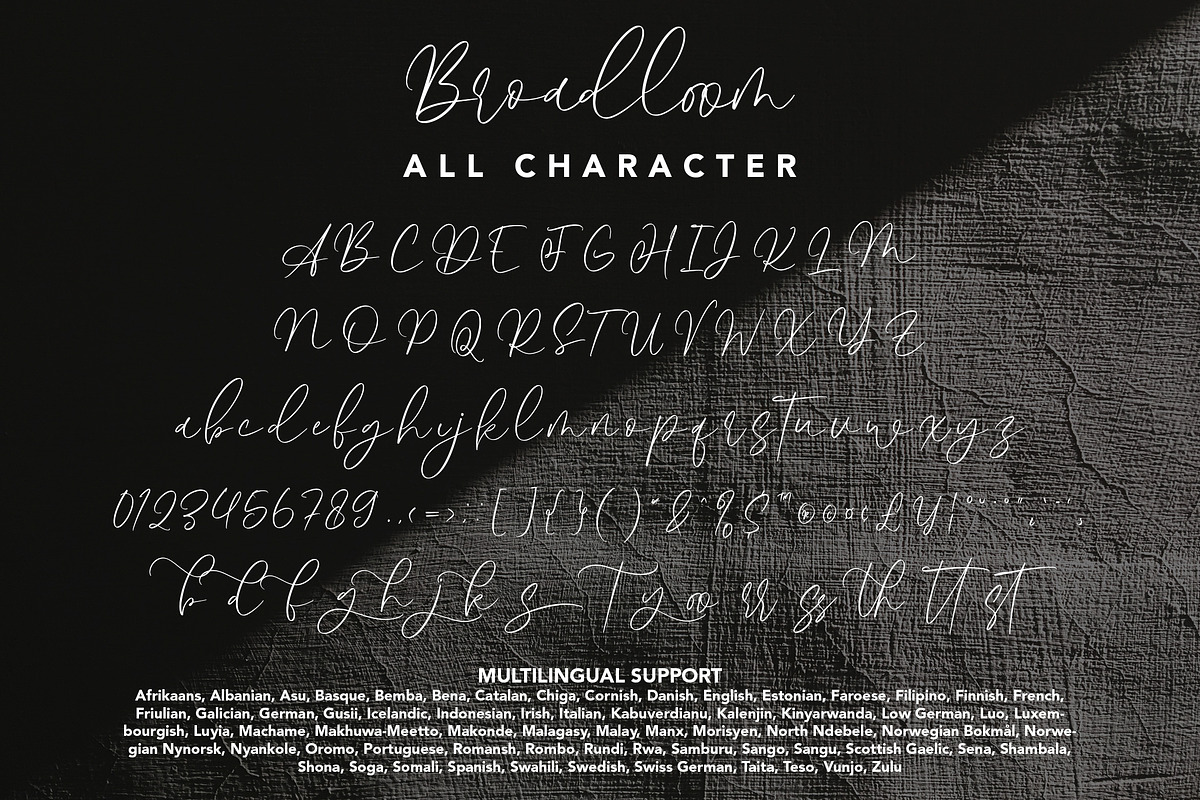 Broadloom, a Handwritten Font by HATFSTUDIO (Photo 8 of 8)