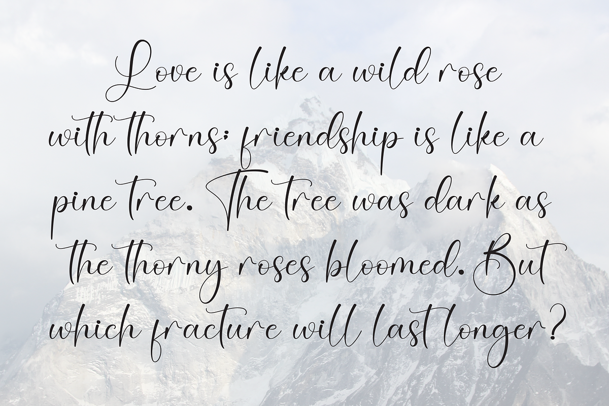 Melinda | Script Font, a Handwritten Font by Scratchones (Photo 6 of 9)