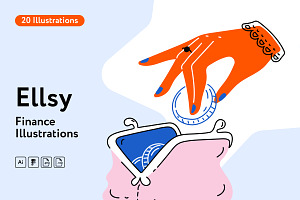Ellsy Finance Illustrations, a Finance Illustration by Welovegraphics