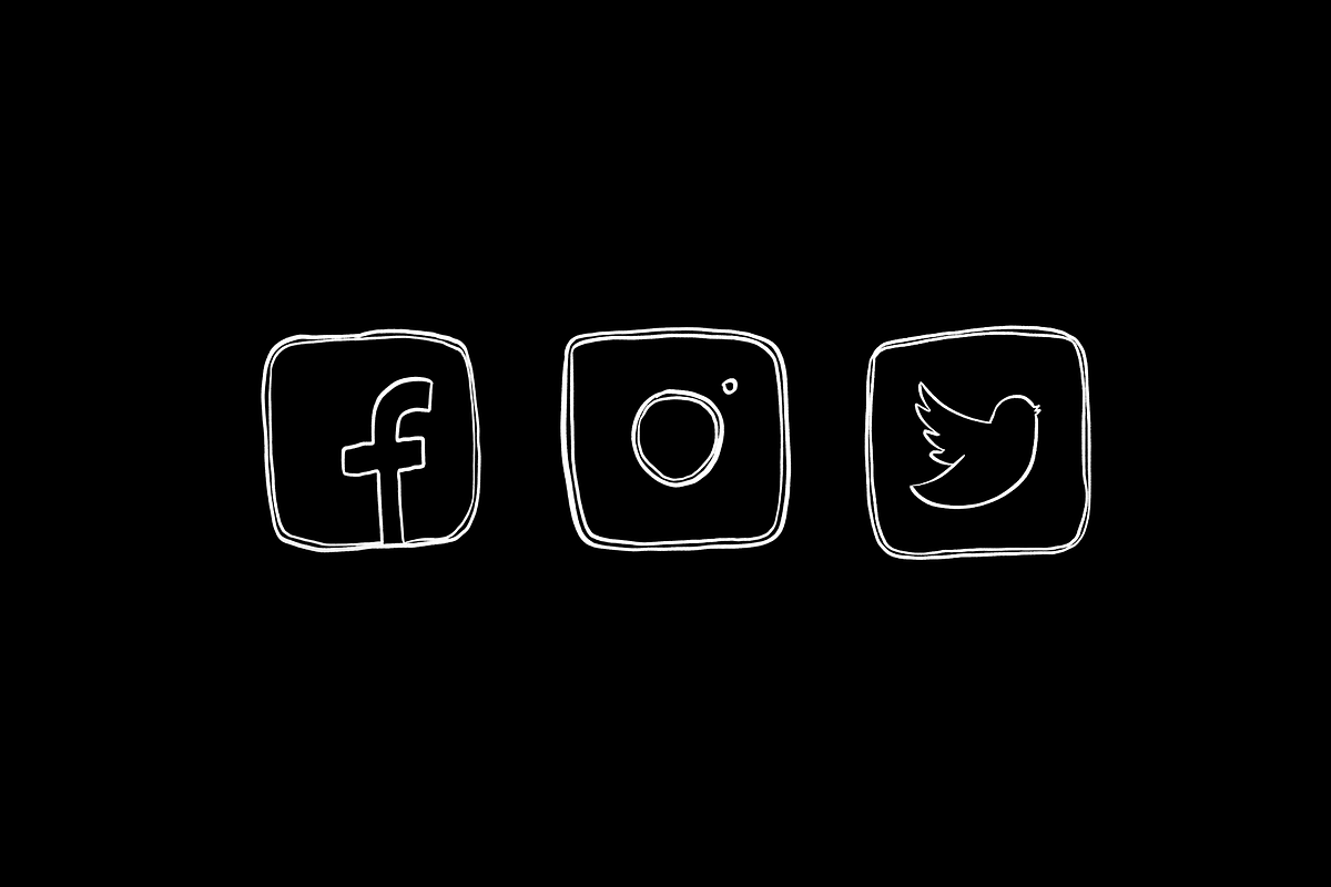 Hand Drawn Social Media Icons, an Icon by The Pigeon Letters (Photo 3 of 5)