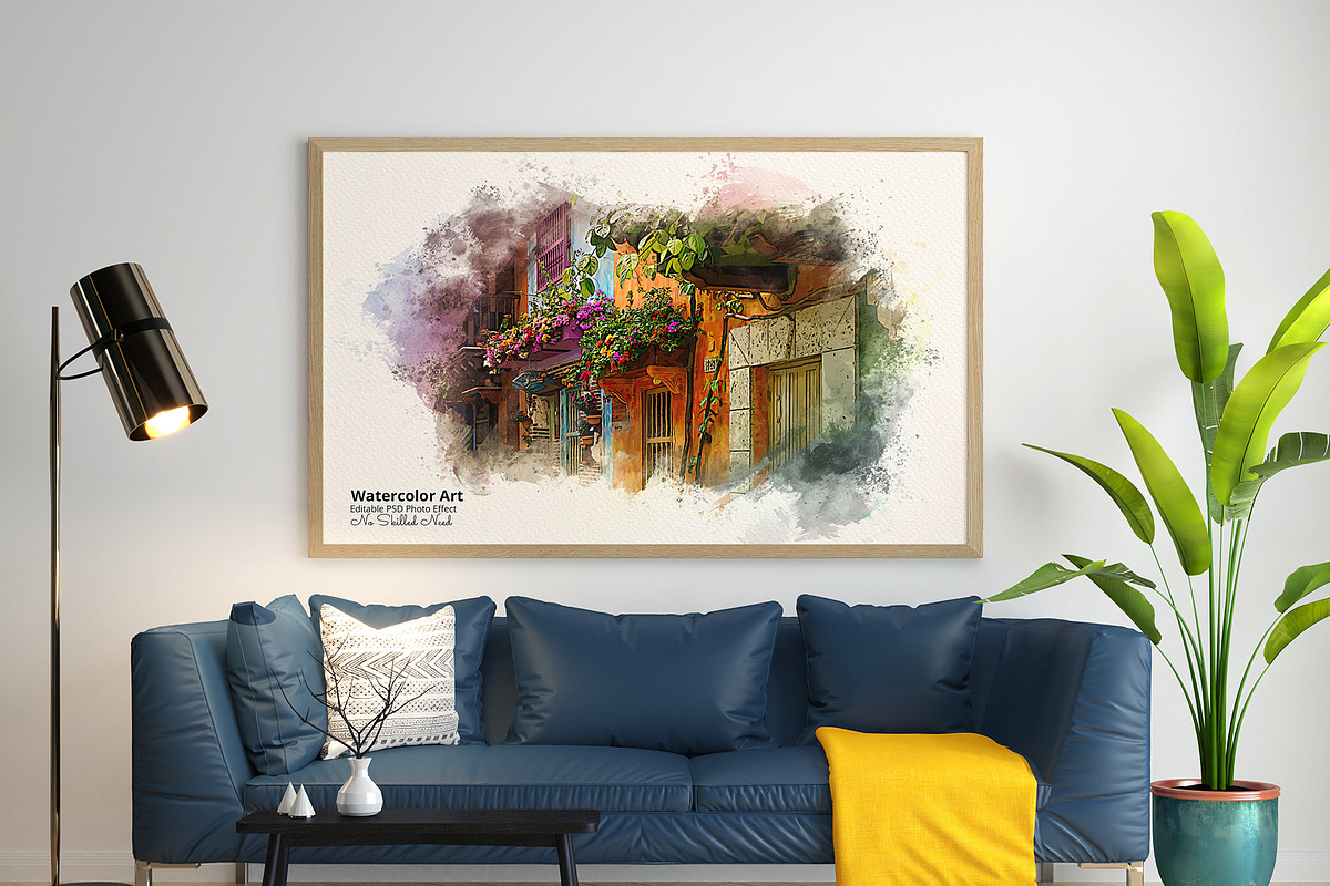 Realistic Watercolor Painting Effect, an Action Add-On by Photoshop Action