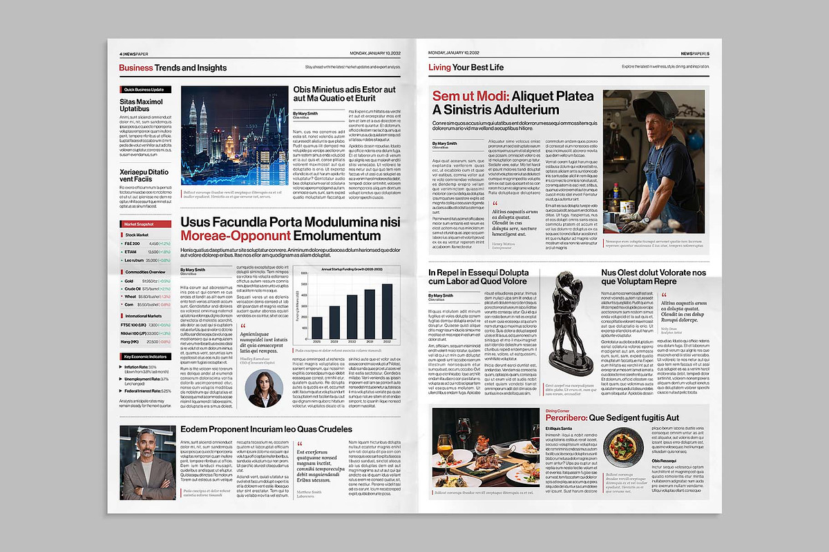 Newspaper, a Magazine Template by BrandPacks (Photo 5 of 7)