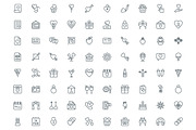 450 Love and Wedding Line Icons, an Outline Icon by Vectors Market (Thumbnail 2 of 6)