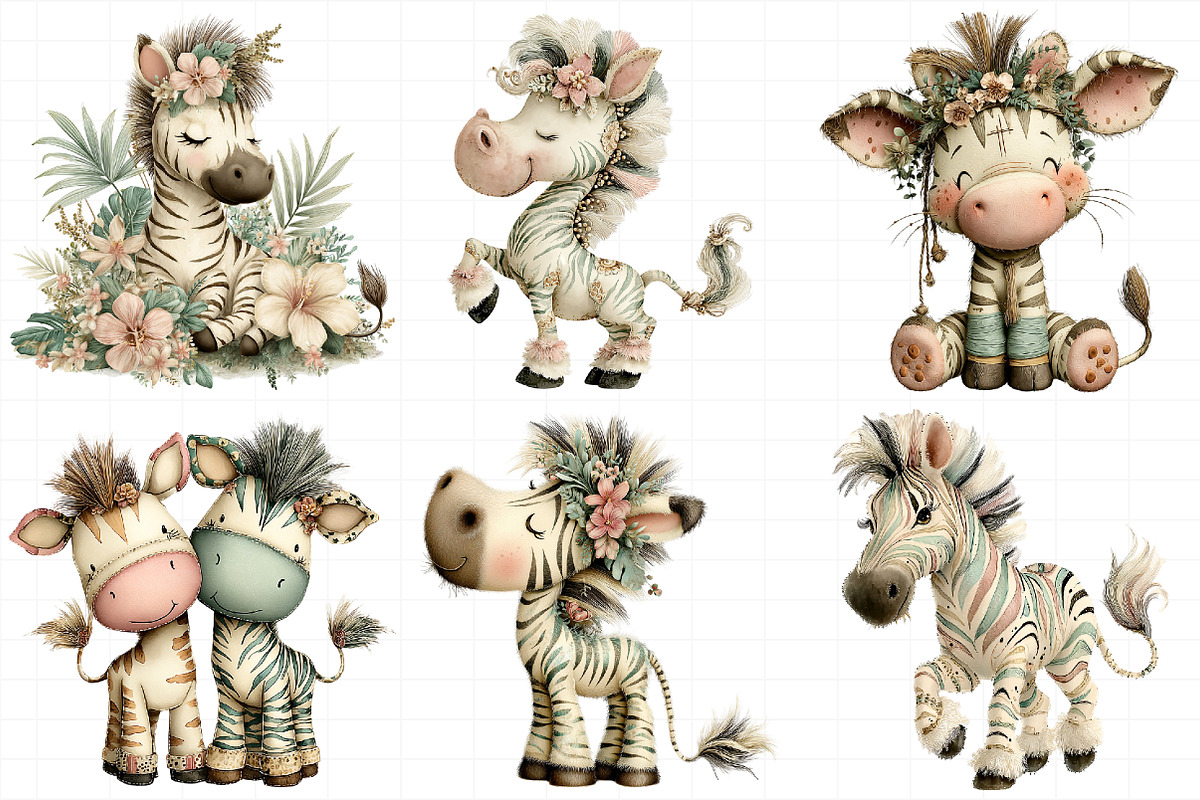 Creation Zebra Harmony Clipart, an Illustration by Daily.Designs (Photo 5 of 8)